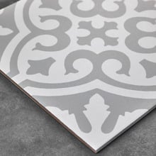 Camilla White & Sage Decorative Porcelain Tile